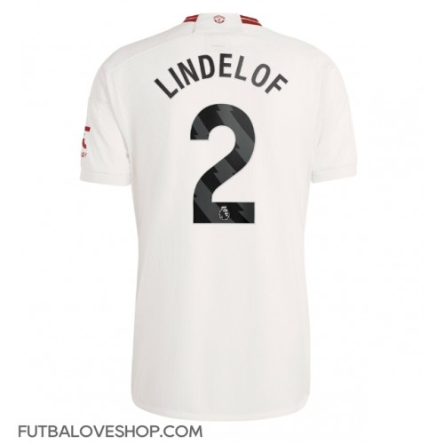 Dres Manchester United Victor Lindelof #2 Tretina 2023-24 Krátky Rukáv